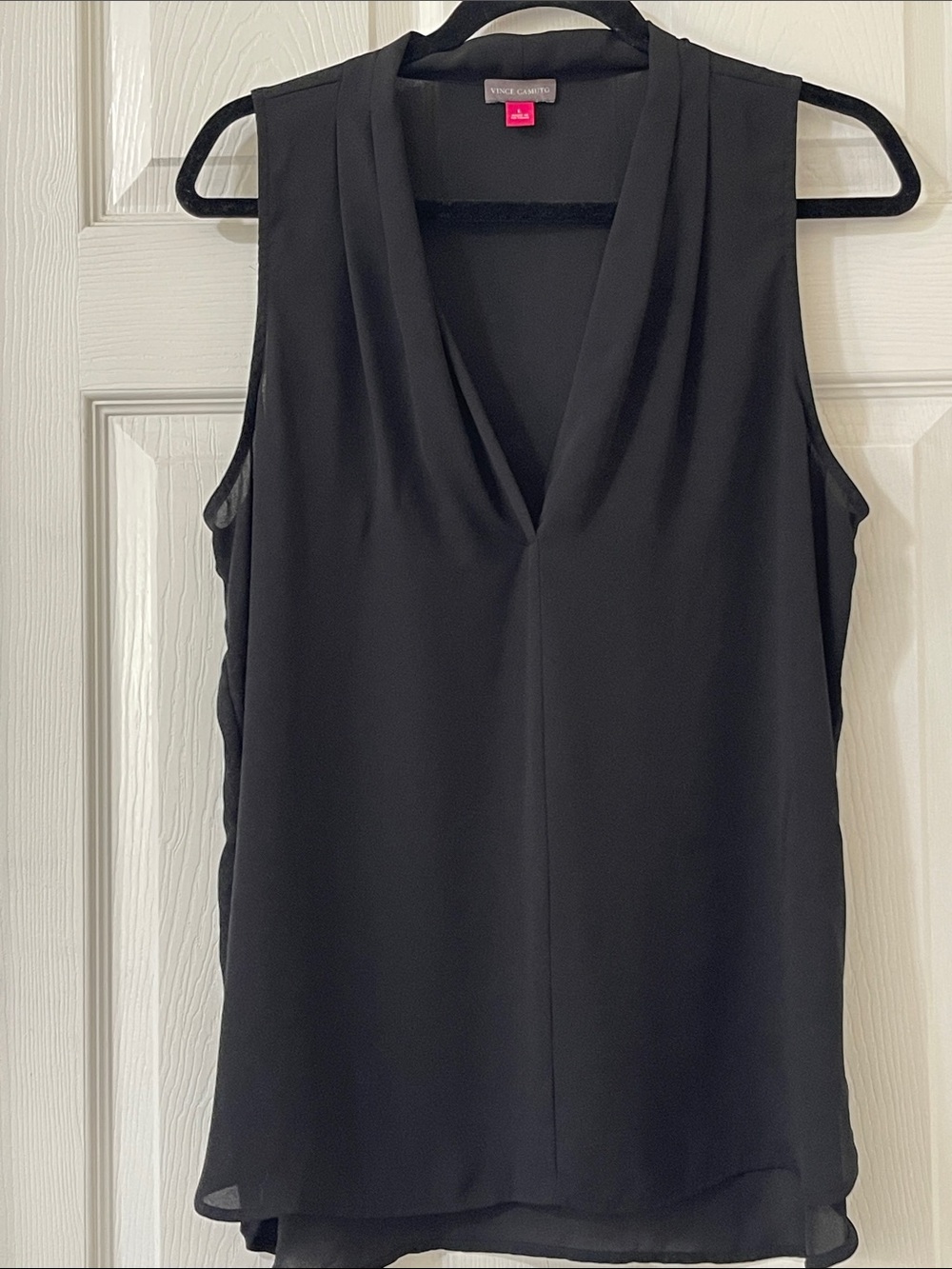 Vince Camuto Black Sleeveless Blouse